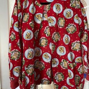 CHRISTMAS 2-piece Scrub Top & Matching Jacket🎄XL?